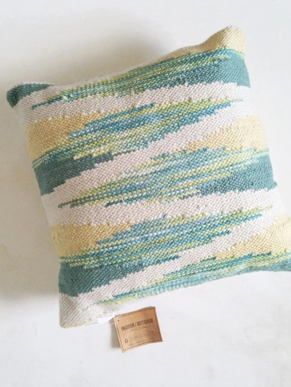 World Market indoor/outdoor textured Southwestern style throw pillow